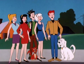 Archie Gang with Hot Dog and Salem